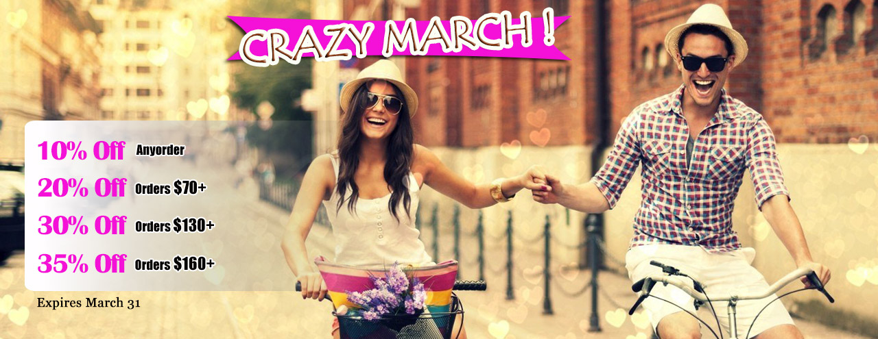 Crazy March big promotions in tryfm.com